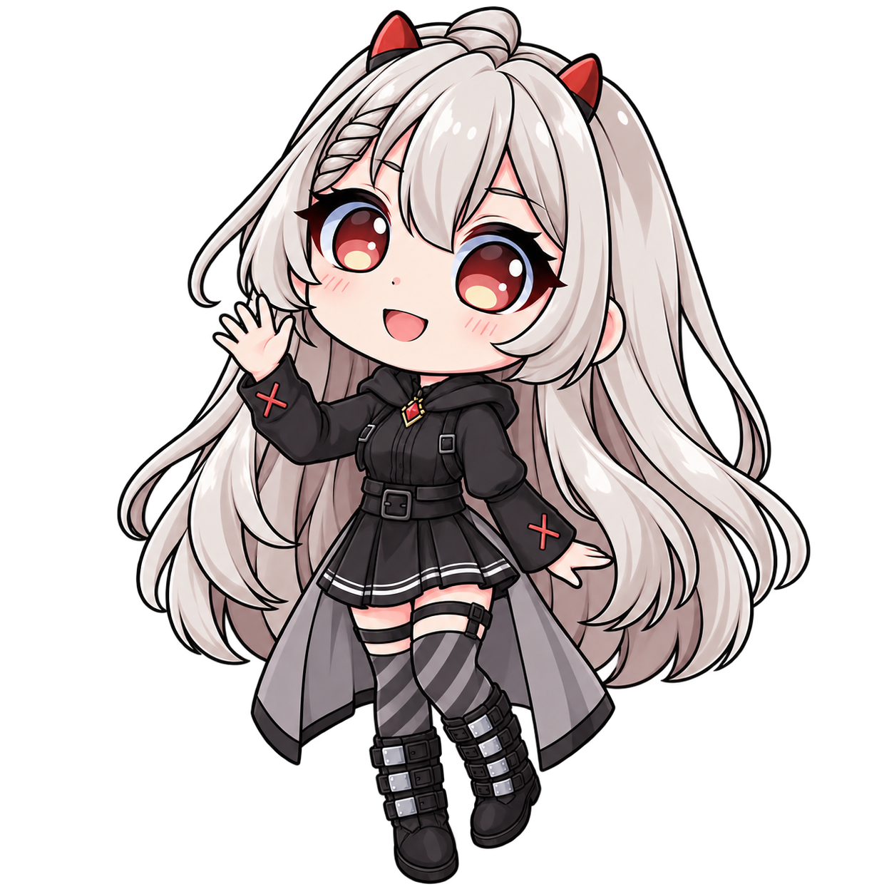 Eternity Arts mascot, waving hello